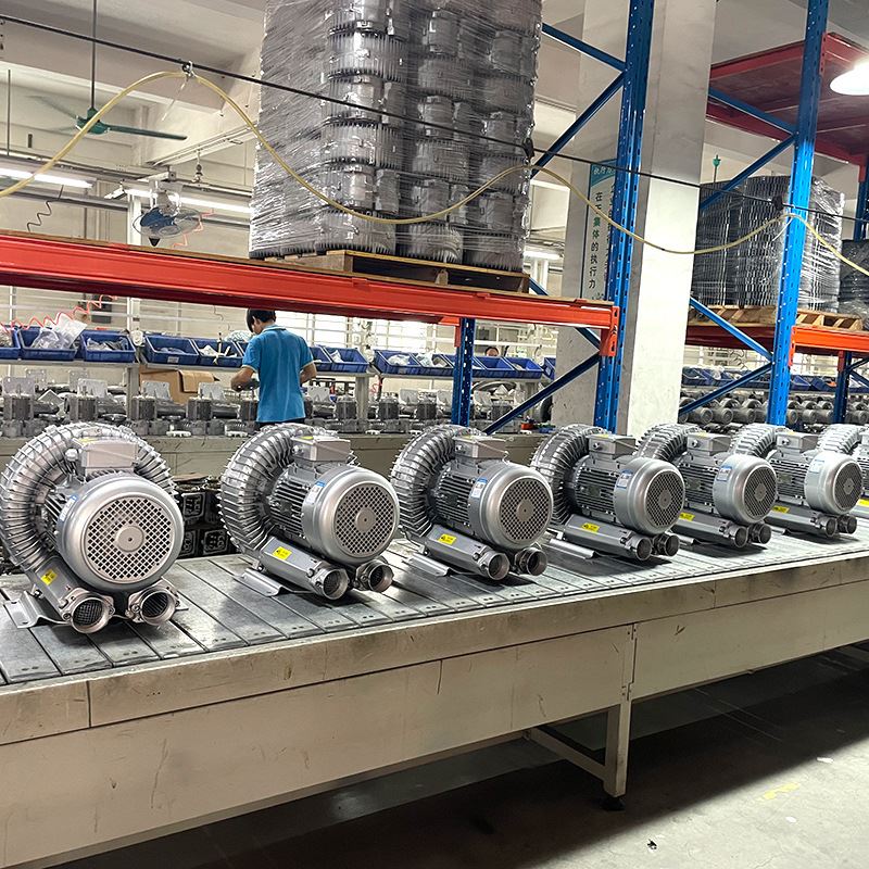 欧冠LD040H43R18 吸料鼓风机4KW高压鼓风机Vortex blower漩涡气泵