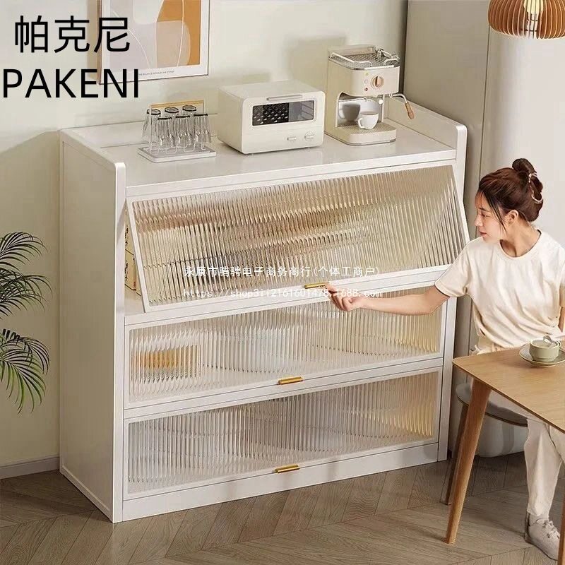 新款展柜靠墙一体柜钢制储物柜多层置物架落地展柜带门收纳柜加厚