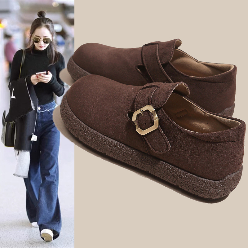 【甄选推荐】乐福单鞋女新款勃肯