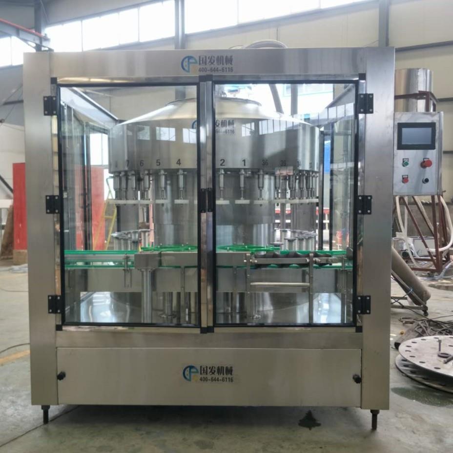 全自动 葡萄酒灌家机 厂制 等液LAK位果装汁饮料负压灌装定机