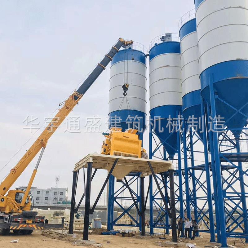 1 00吨混凝土搅拌站水泥仓 散MWZ装片状水泥罐式水水泥罐 卧立式