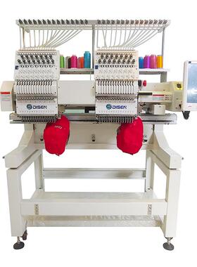 双头15针商电脑全自动绣机刺绣服装帽用绣机EmbrDSC-J150ideroy