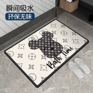 吸水垫卫生间浴室垫子家用防滑洗手间厕所脚垫 地垫硅藻泥2023新款