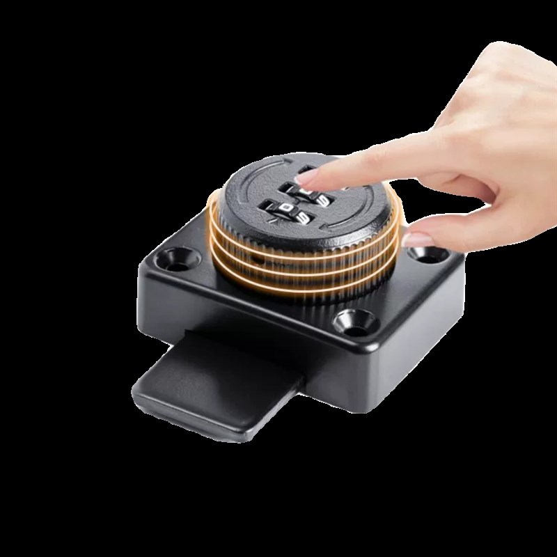 免打孔柜子锁抽屉密码防盗锁办公文件柜锁双门衣柜锁床头柜安全锁