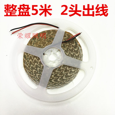 高亮12v窄版2835长条小体积led细灯带120珠5毫米宽模型3528软灯条
