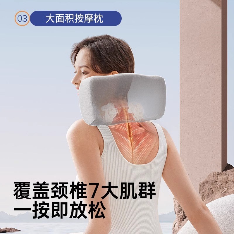 颈椎按摩器颈椎腰部背部揉捏多功能按摩仪按摩颈枕肩颈疏通神器女