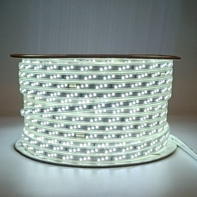 户外灯带led超亮防水纯色暖光白光室外220v吊顶装饰家用庭院防水