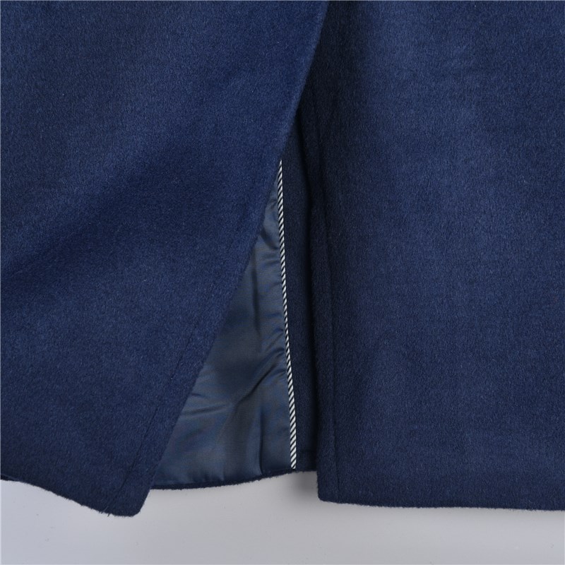 721品质复古羊毛呢大衣男女77014秋冬季修身气质西装领中长款外套