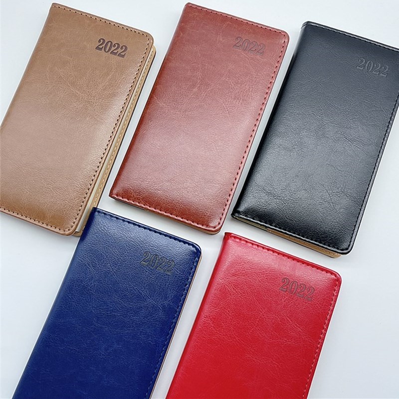 效率手册2022年日程本A6薄款48K开二天一页日期记事本手帐日记本