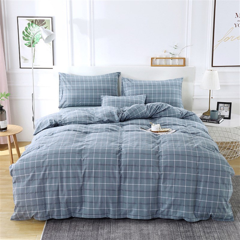 全棉纯棉单件被套150x215男士学生宿舍单人被罩1.5x2.15加长灰色