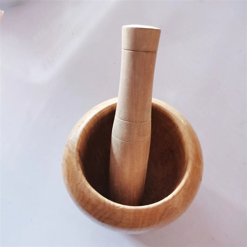 捣蒜罐花梨木捣蒜锤木质蒜泥压蒜捣碎罐子手动捣蒜罐