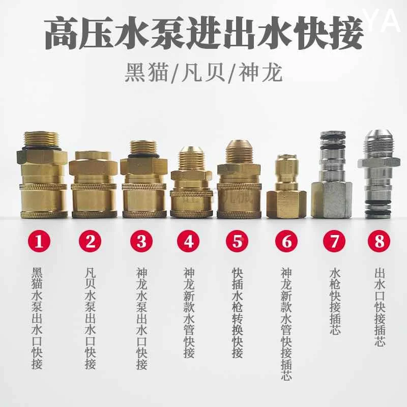 黑猫神龙凡贝水泵出水口快速接头中联三一泵车高压洗车机水管新款