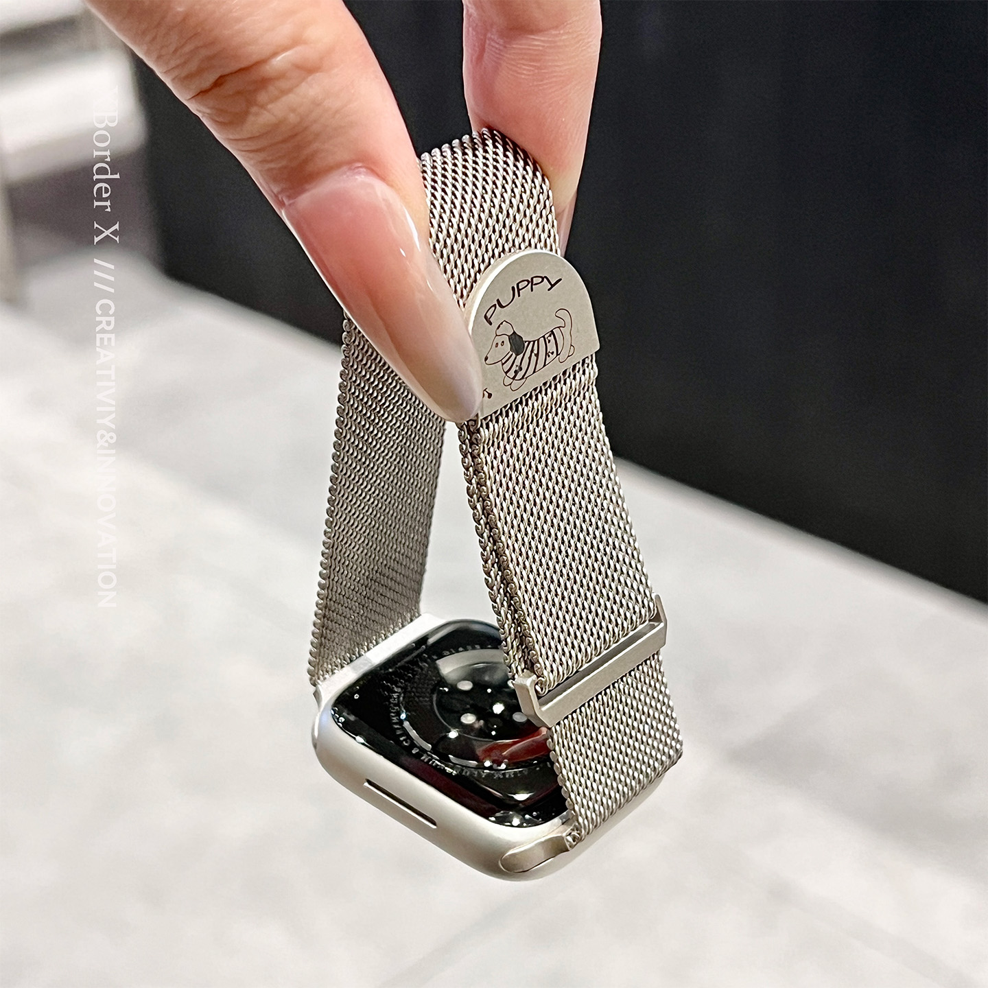 腊肠狗米兰尼斯适用于苹果手表表带s10代apple女iwatch9876夏季se