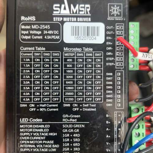 可维修山社SAMSR步进驱动器MD-2545，输入电压24-48V议价