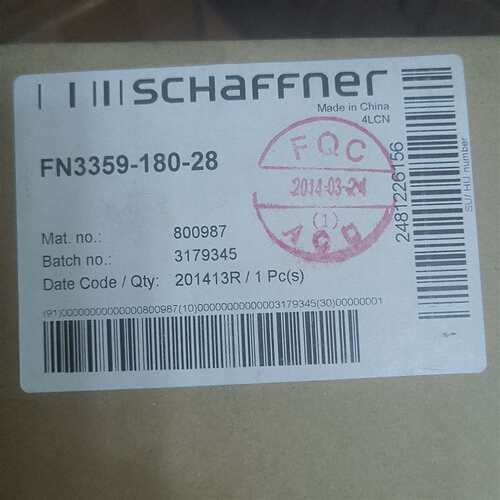 维修夏弗纳FN3359-180-28滤波器议价