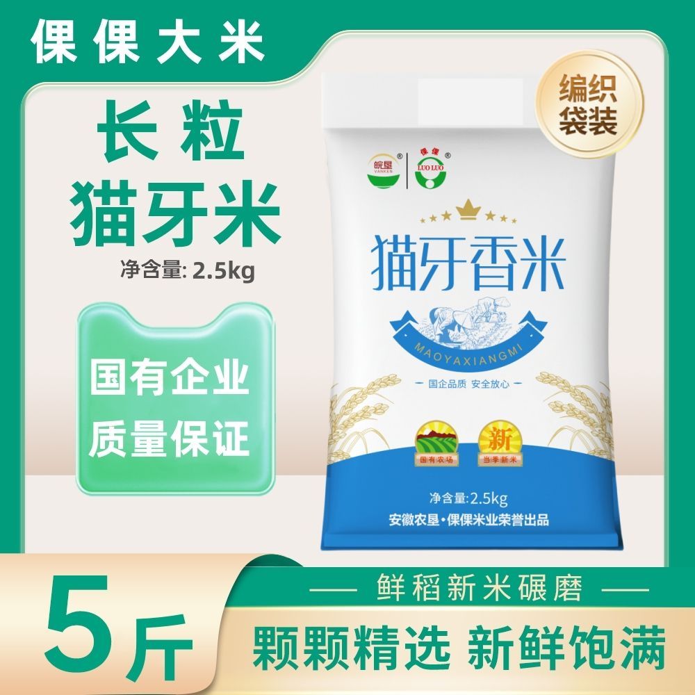 倮倮当季优选猫牙米香米长粒大米丝苗米煲仔饭蛋炒饭专用农家米