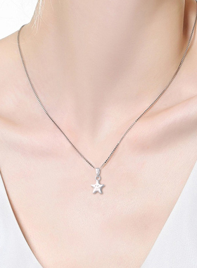 笑脸幸运星星项链简约高级感百搭