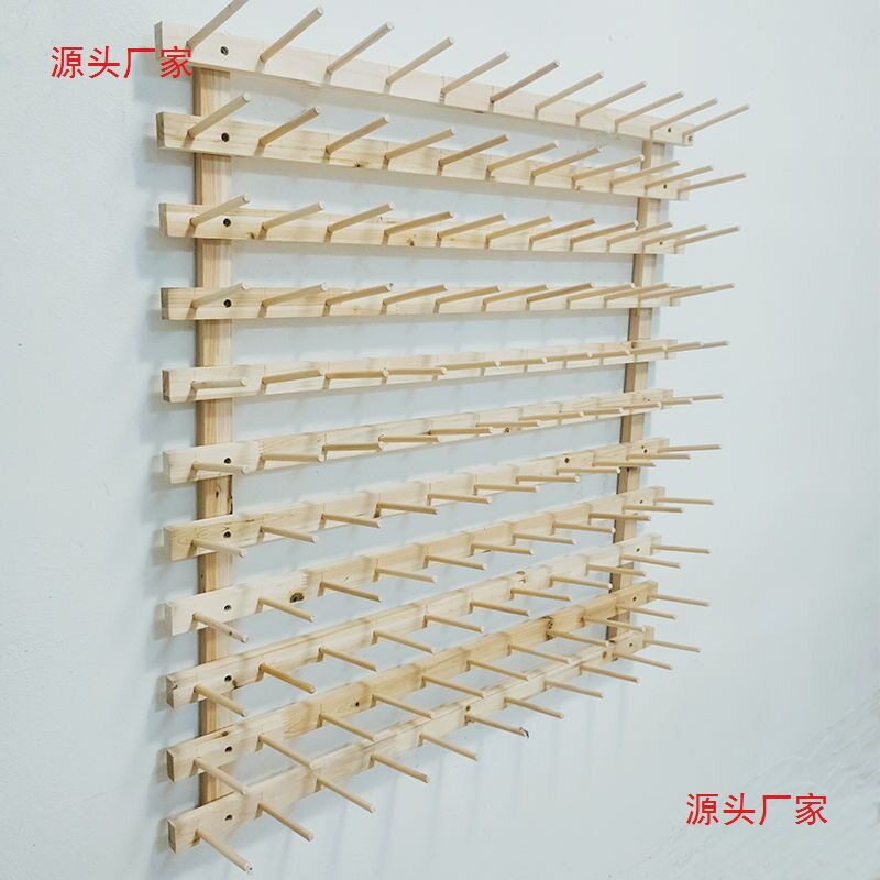服装厂缝纫宝塔实木线架子放线家用收纳储物挂线缝纫线架厂家批发