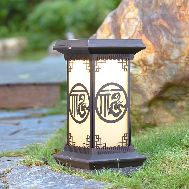 太阳能庭院灯led花园别墅草地户外防水落地新中式院子公园草坪灯