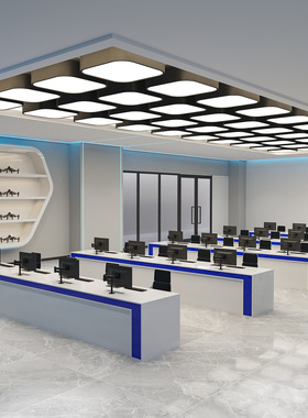 烤漆操作台指挥中心控制台高端轻奢会议室办公桌现代科技感调度台