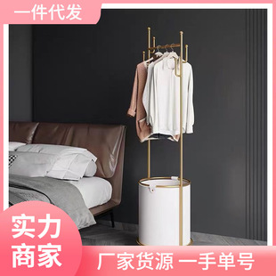不锈钢卧室落地衣架可移动家用轻奢收纳衣帽架客厅北欧隔夜挂衣架