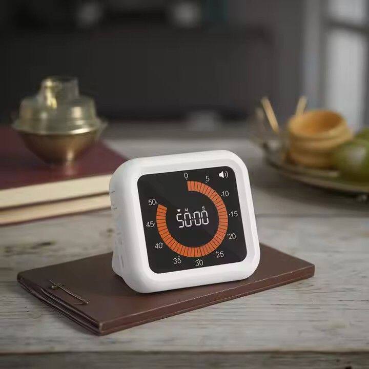可视化计时器提醒器静音磁吸厨房计时器儿童计时器自律时间管理器