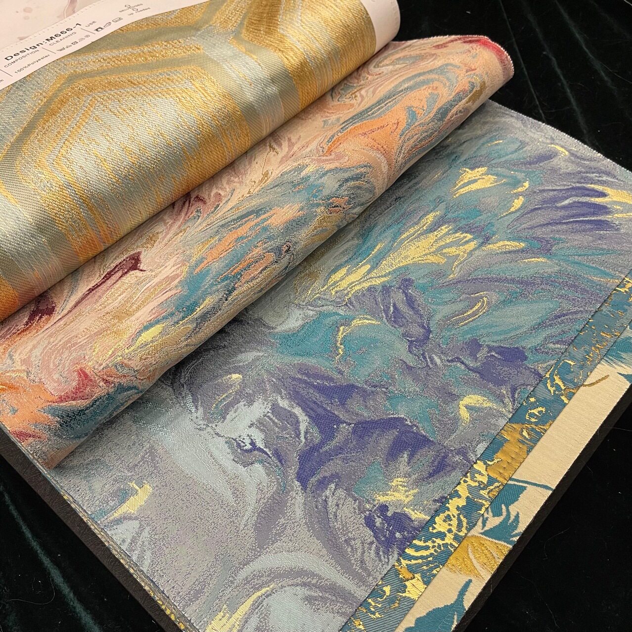 厂家新款窗帘外贸设计师版本高精密色织提花服装面料靠包桌旗布