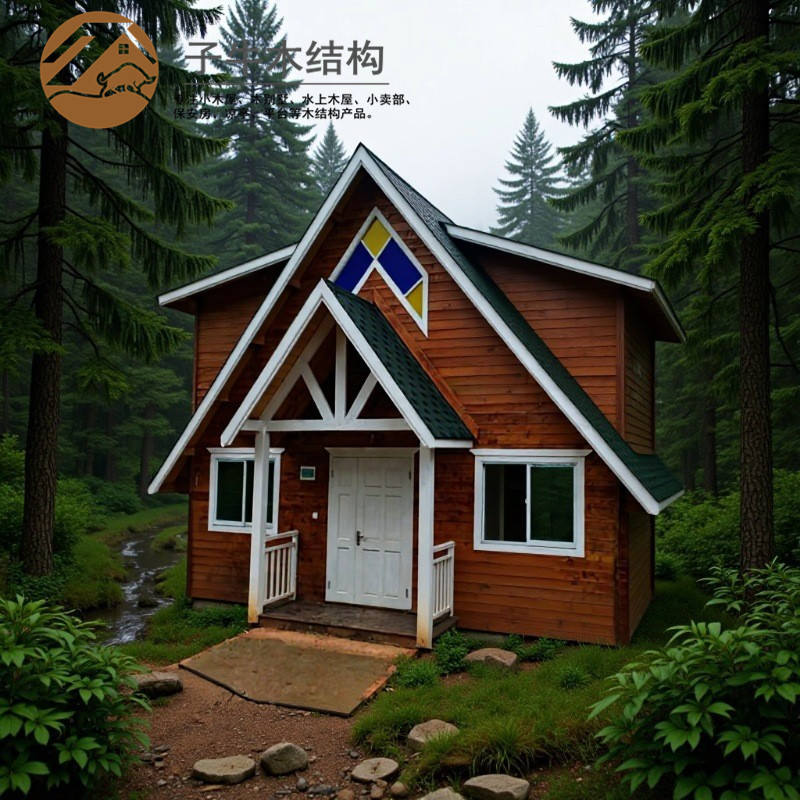 浙江民宿森林悬浮三角木屋