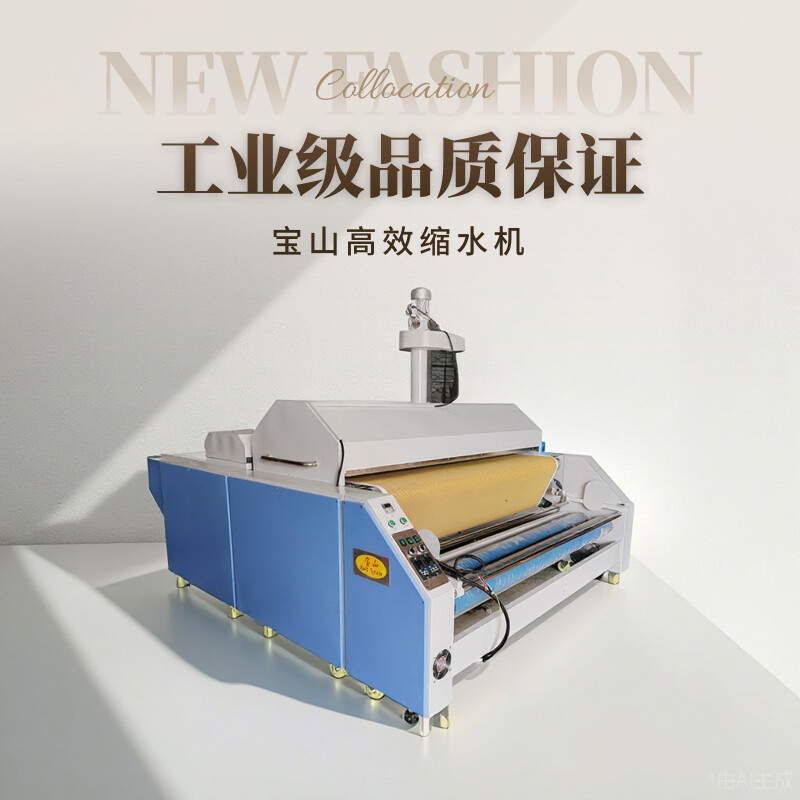 服装面料预缩机蒸汽加温烘干打卷