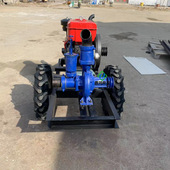 3寸压井离心泵12马力柴油两轮拖车款 市政防汛排涝抽水泵