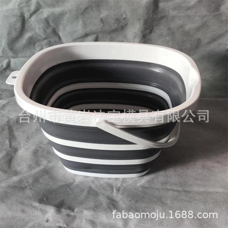 折叠水桶 便携式塑料桶 硅胶可手提美术旅行户外车载伸缩桶水桶