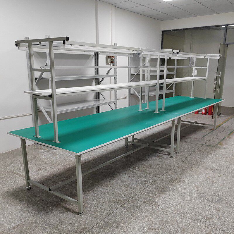 防静电工作台铝合金型材车间流水生产线检验操作台多功能桌子电子