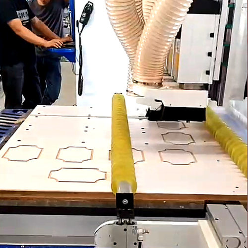 密度镂空家具板雕刻机 数控整体衣柜雕刻机 直排零秒换刀开料机