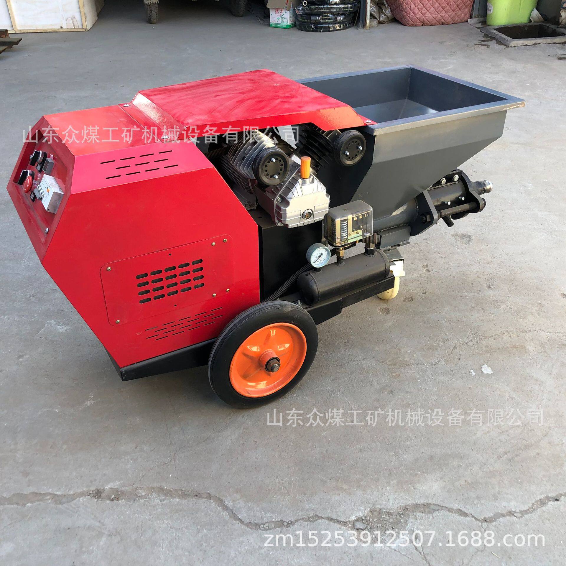 现货批发新款门窗灌缝机3KW小型防火门注浆机7.5KW水泥砂浆注浆机