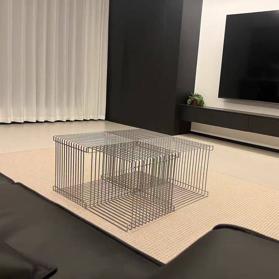 简约极简桌铁艺边几小茶几现代铁艺置物架方桌沙发客厅阳台小桌子