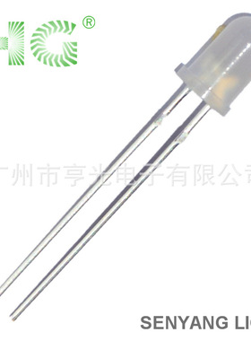 5MM乳白发翠绿直插led灯珠 低温 高亮 稳定 绿光LED发光二管