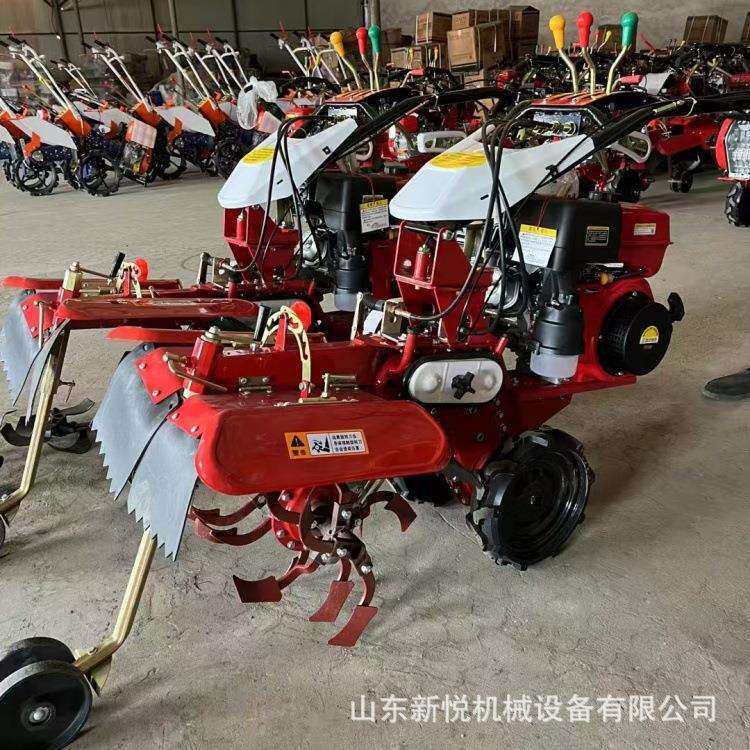 大葱开沟上土机10马力柴油大马力微耕机农用小型培土机