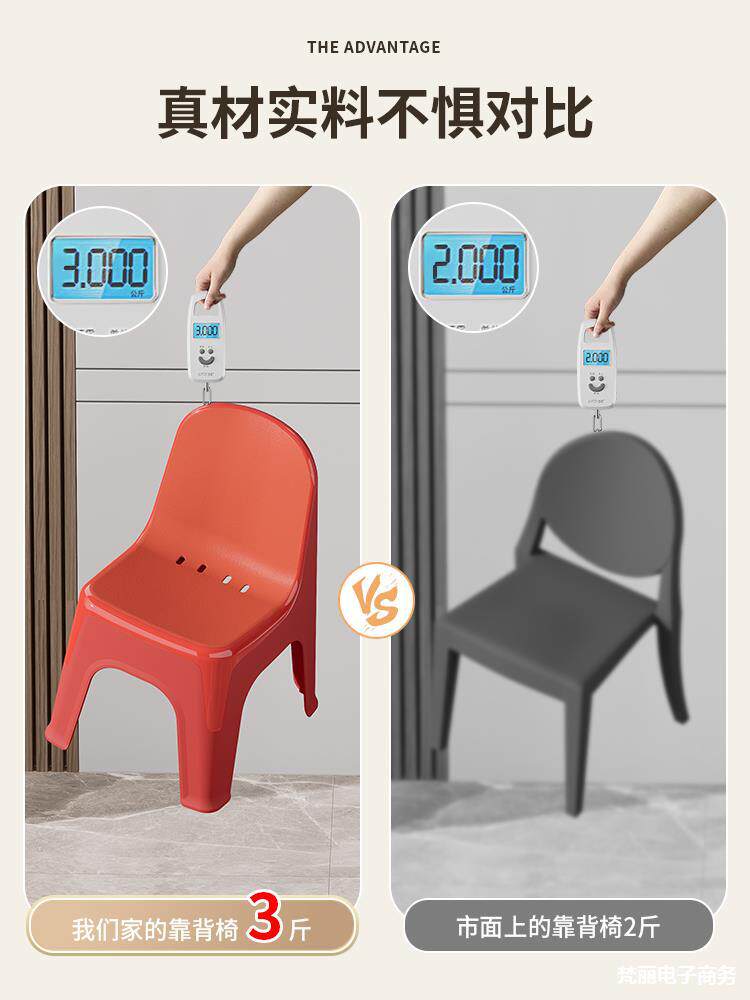 塑料小凳子加厚家用椅子换鞋凳儿童靠背椅成人茶几矮凳沙发穿