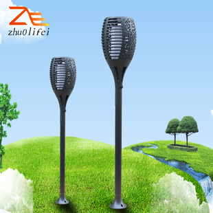 墙壁草坪灯 PC塑料2835贴片太阳能灯 户外照明 太阳能火把灯