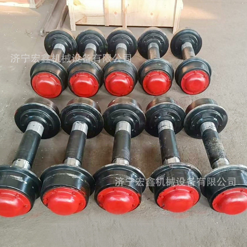 矿用轮对φ300轨距650铸钢实心轮1吨矿车侧卸式矿用车闭式轮对