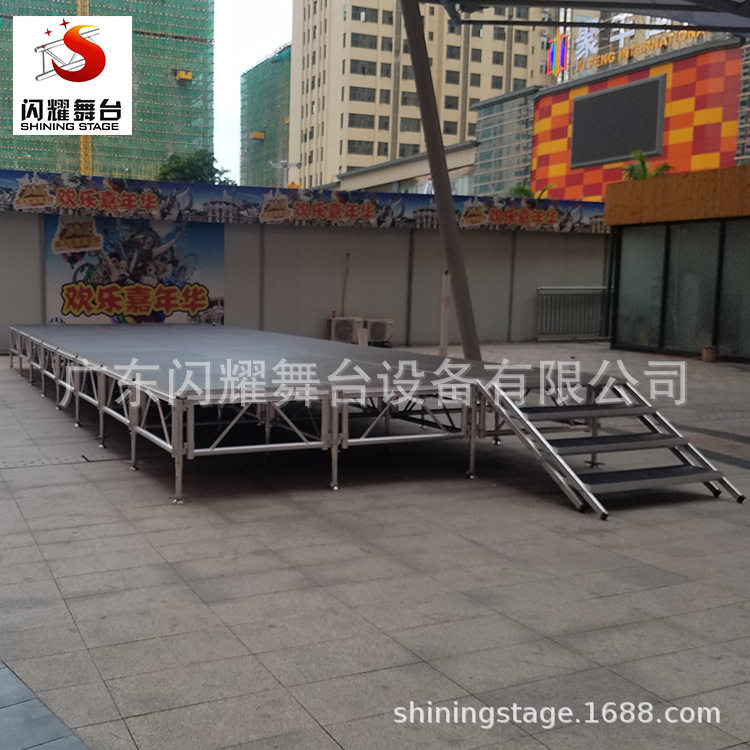 铝合金舞台桁架移动升降活动舞台T台折叠拼装玻璃婚庆舞台