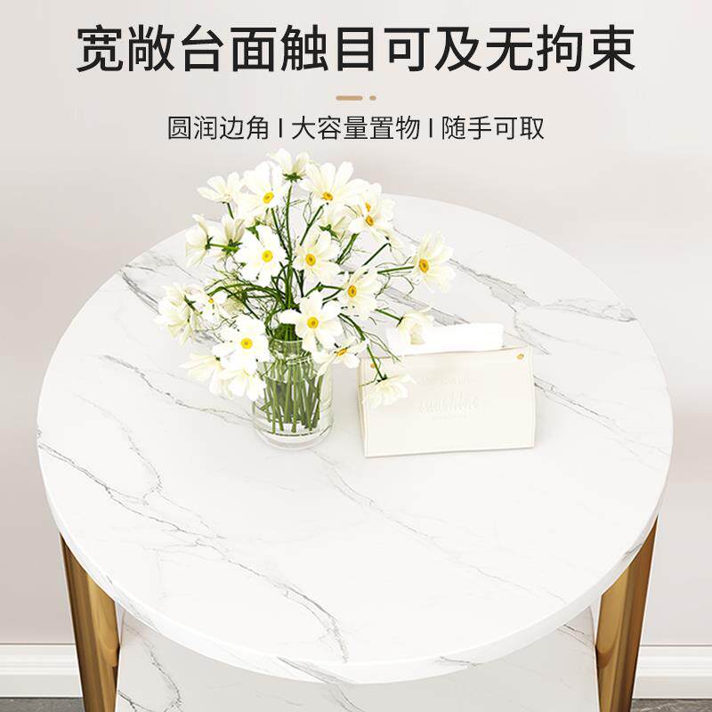 沙发边柜侧边柜桌子简易家用小茶几置物架角几轻奢感边几之满