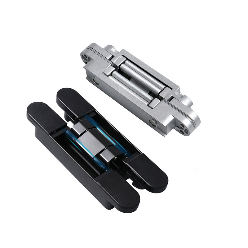 暗藏十字铰链三维可调暗门隐藏式重型加厚折叠四轴隐形门合页