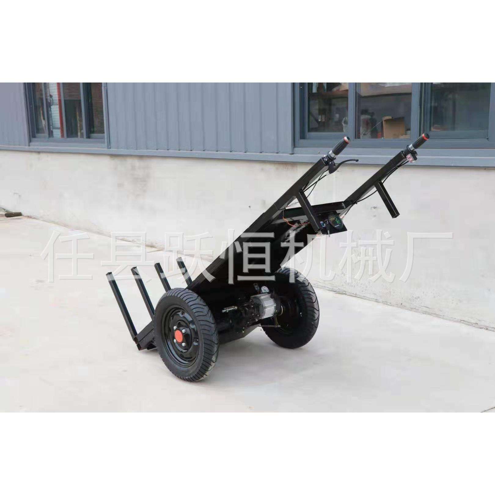 小型两轮电动手推车建筑工地电动拉砖车手推搬运车载重王