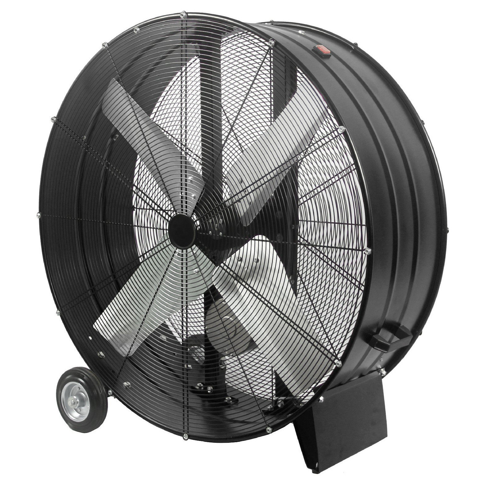 JN外贸4叶工业风扇鼓型排气换气通风机便携式筒型工业抽风机drum