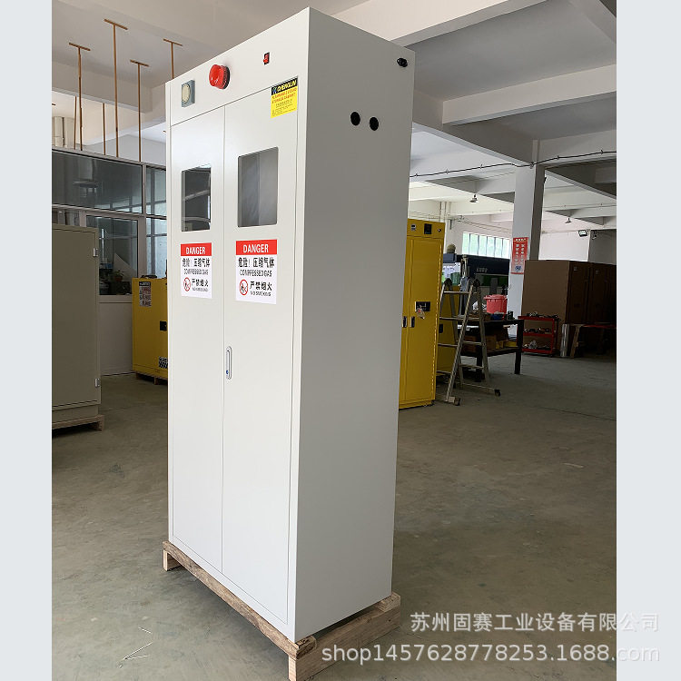 全钢气瓶柜 GSQ101 GSQ102 GSQ103 配有气体泄漏全自动报警装置