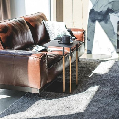 日式可移动边几桌铁木结合客厅沙发架边柜侧边柜床头小边几收纳