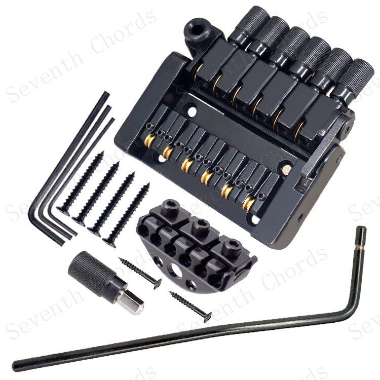 无头电吉他琴桥拉弦板 电吉他无头弦桥下驹 可拆卸滚珠弦码W-1002