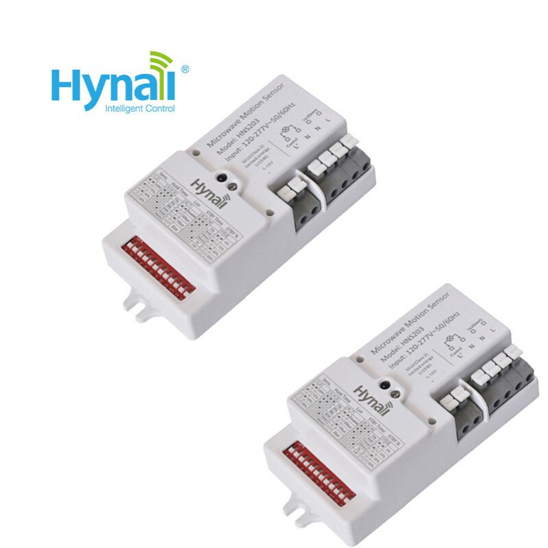 微波感应器 三段调光功能 5.8G HNS203 120-277V AC 运动感应开关