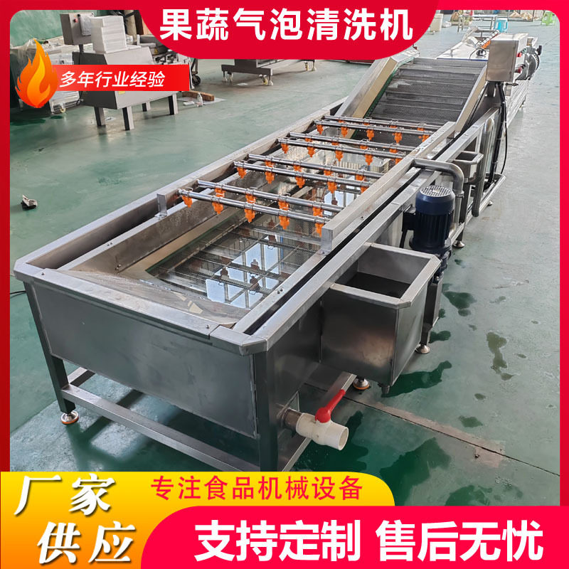 定制气泡清洗机蚕蛹鼓泡翻浪清洗机小龙虾去杂气泡清洗机设备